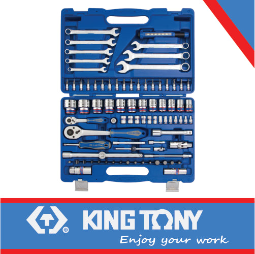 1/4″ & 1/2″ COMBINATION SOCKET SET 6PT 83PCS
