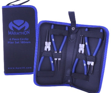 4Pc Circlip Plier Set 180mm in Zip-up Bag