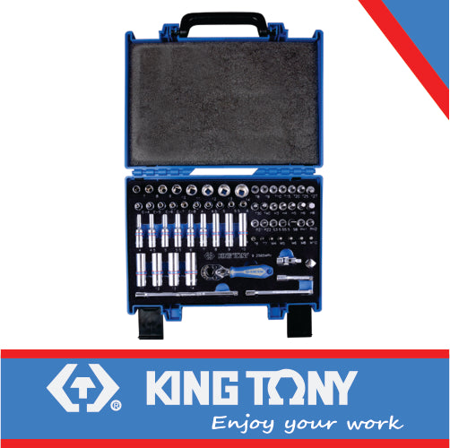 65PC 1/4″DR 6PT SOCKET & BIT SET
