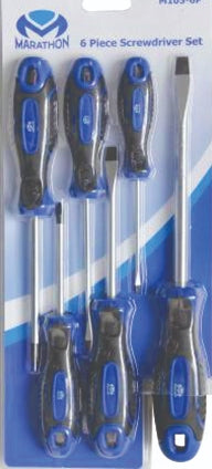 6pc Screwdriver set in blister pack