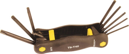 ALLENKEY MTS SET.TORX KNIFE T9-T40 8PC