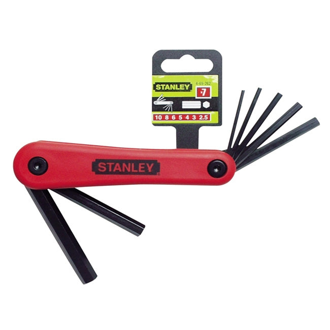 ALLENKEY STANLEY FLD 7PC 2.5-10MM 69-262