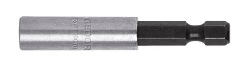 BIT HOLDER GED RED 1/4" HEX. MAGN L60MMM