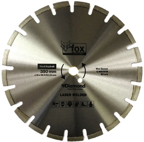 BLADE FOX DIAM HARD ASPHALT 350MM PRO