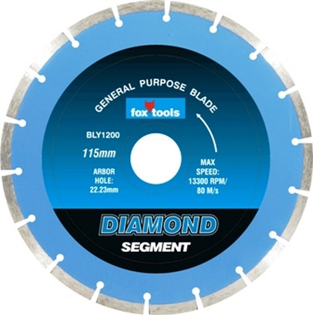 BLADE FOX DIAM SEG CONCRETE 115MM