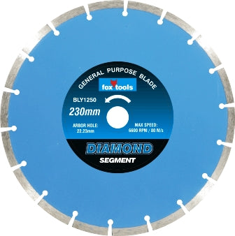 BLADE FOX DIAM SEG CONCRETE 230MM