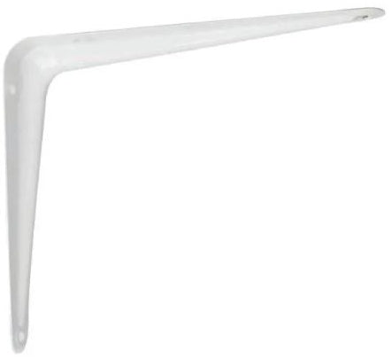 BRACKET SHELF WHITE  75X100MM 10PAIR