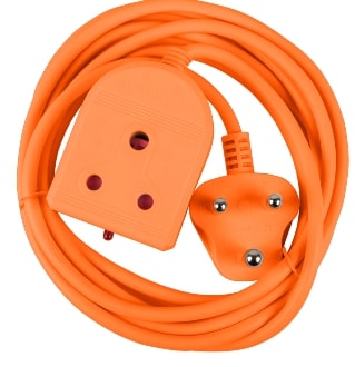 EXTENSION LEAD 10A  3M ORANGE E/MATE
