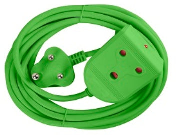 EXTENSION LEAD 16A  5M GREEN E/MATE