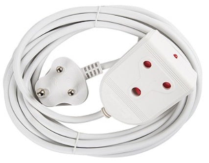 EXTENSION LEAD 16A  5M WHITE E/MATE