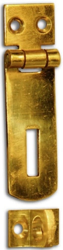 HASP&STAPLE L/DUTY BRASS PLATED 55MM P20