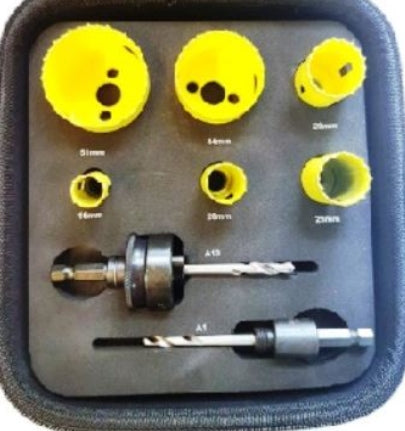 HOLESAW STARRETT KIT 16-51MM KFC06022