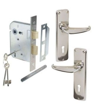 MACKIE LOCKSET MORTICE CP W/HD HNDLS 4L