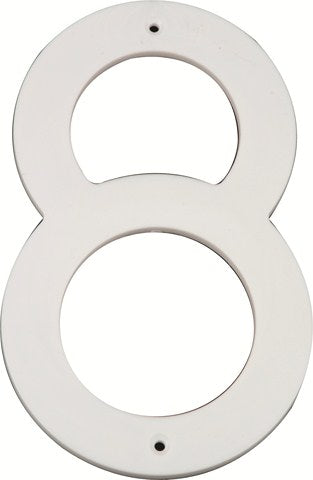 MACKIE NUMBER PLASTIC WHITE 200MM NO.4