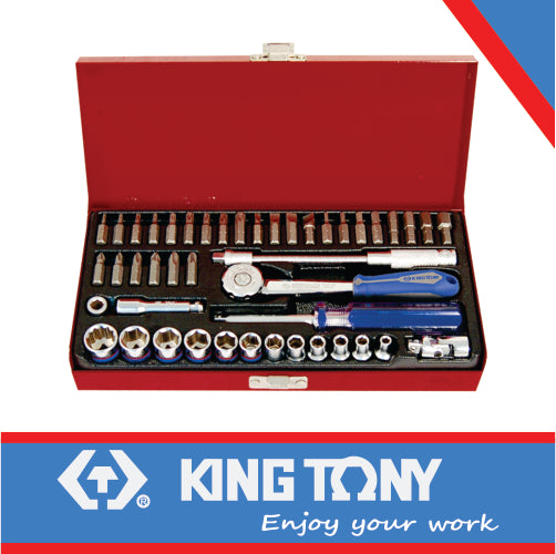METRIC SOCKET SET 1/4″ 45 PCS