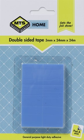 MTS HOME DOUBLE SIDED TAPE 3MMX24MMX24MM