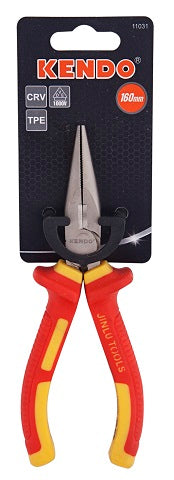 PLIER KENDO VDE LONG NOSE 160MM 1000VOLT