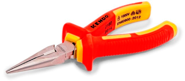 PLIER KENDO VDE LONG NOSE 200MM 1000VOLT