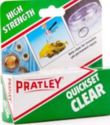 PRATLEY GLUE QUICKSET CLEAR 36ML (20) A
