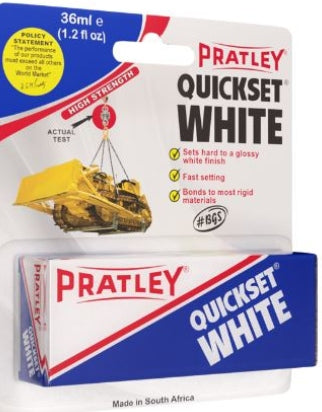 PRATLEY GLUE QUICKSET WHITE 36ML (20) A