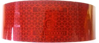 REFLECTIVE TAPE TRUCK 50MMX50M RED