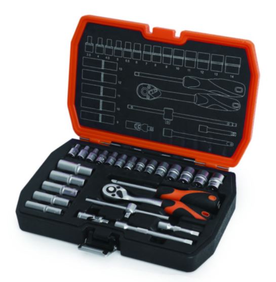 SOCKET KENDO 1/4`` SET 25PC