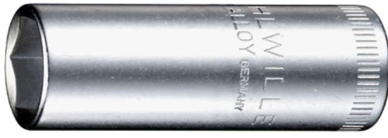 SOCKET S/WILLE HEX 1/4DR DEEP 40L 10MM