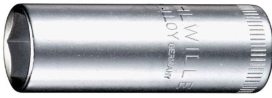 SOCKET S/WILLE HEX 1/4DR DEEP 40L 12MM