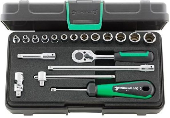 SOCKET S/WILLE SET 1/4DR 40/13/6KN