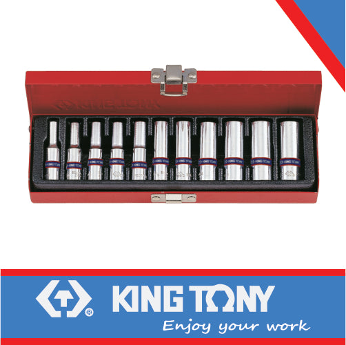 SOCKET SET 1/4″ METRIC DEEP 4 – 13MM 6P