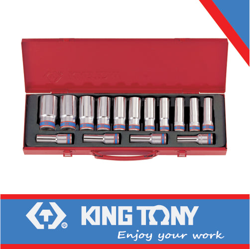 SOCKET SET 15PC 1/2″ DEEP 10-32MM 12P
