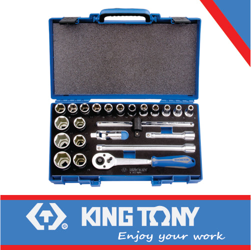 SOCKET SET 23PC 1/2″ 10-32MM EVA FOAM