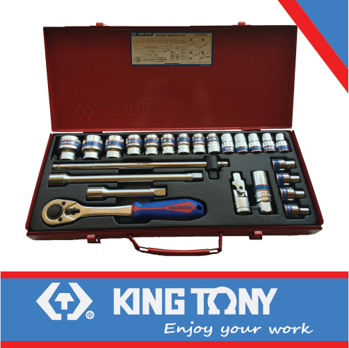 SOCKET SET 24PC 1/2″ 10-32MM 6P