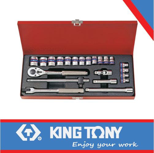 SOCKET SET 3/8″ 6-22MM 12P