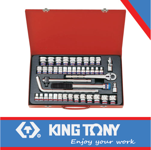 SOCKET SET 44PC 1/2″ METRIC AND S.A.E 8-32MM 12P
