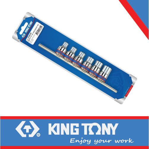 SOCKET SET 6PC 1/2″ FEMALE TORX E10-E20 ON A RAIL