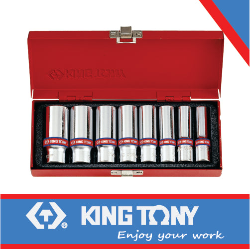 SOCKET SET 8PC 3/8″ DEEP 3/8″-13/16″ 6P