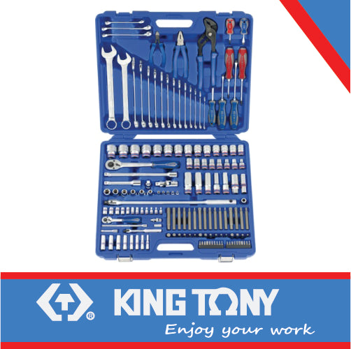 SOCKET SET COMBINATION 1/4″ & 1/2″ 153PC