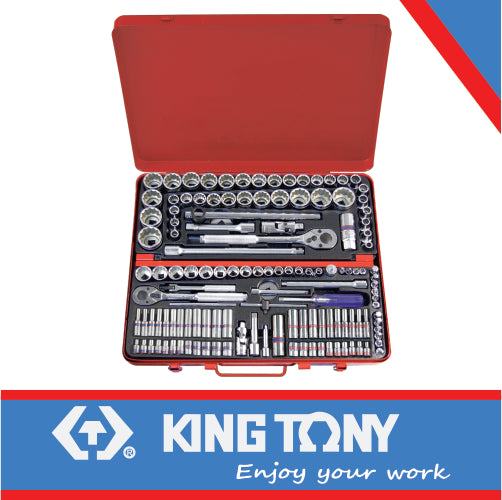 SOCKET SET COMBINATION 1/4″ – 3/8″ & 1/2″ 135 PC