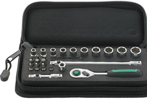 SOCKET SET S/WILLE 1/4DR IN WALLET 25PCE