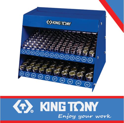 SOCKET SHELF 1/2″ STANDARD SOCKETS 172PC