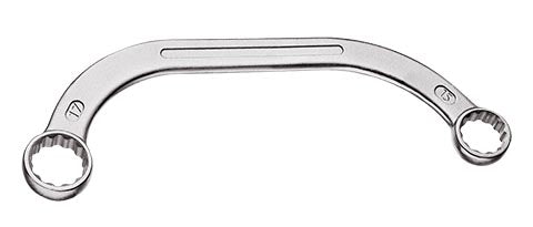 SPANNER 1/2MOON RING GED RED 14X16MM