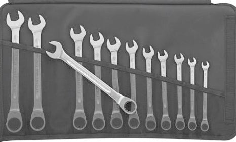 SPANNER RATCHET SET S/WILLE 12 PCE