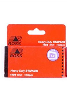 STAPLES ROSS H/DUTY 140/8MM P/1000