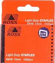 STAPLES ROSS L/DUTY 53/10MM P/1000